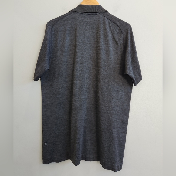 Lululemon Men's Metal Vent Performance Polo Shirt Short Sleeve Gray Size XL - Picture 5 of 8